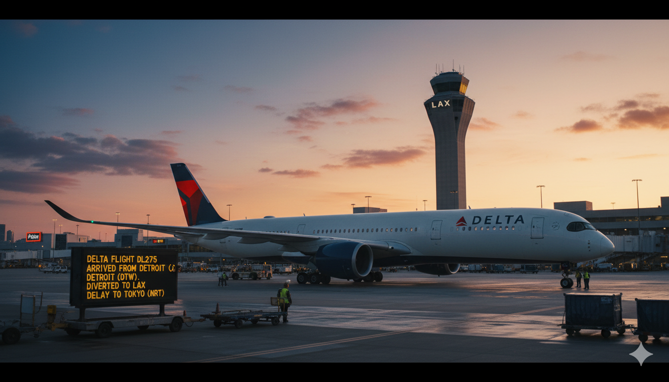 Delta Flight DL275 Diverted to LAX